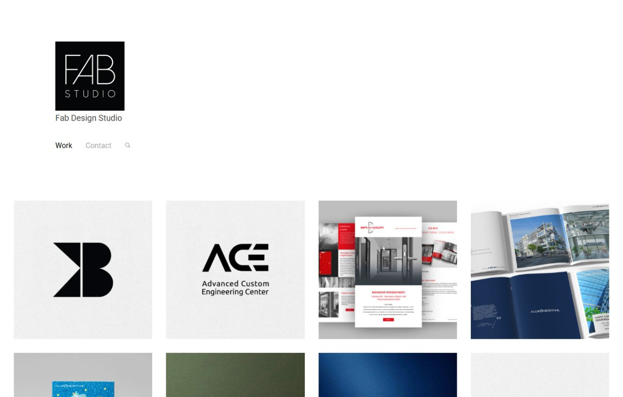 Screenshot sajta Fab Design Studio — WordPress sajt koji smo izradili od nule i održavamo